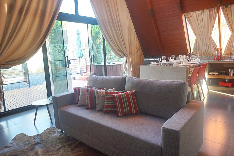 Chalé Verde Mata com jacuzzi privativa em Bonito