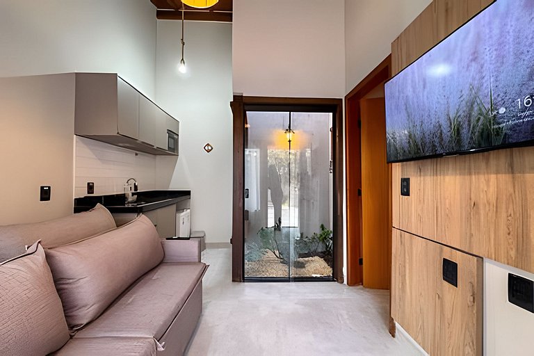 Flat Fernandes 06 confortável no Centro de Bonito