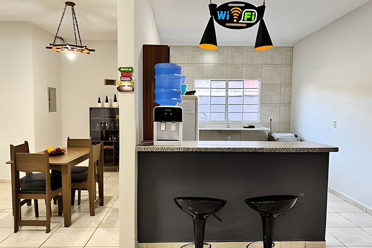 Casa exclusiva com piscina e sinuca em Bonito