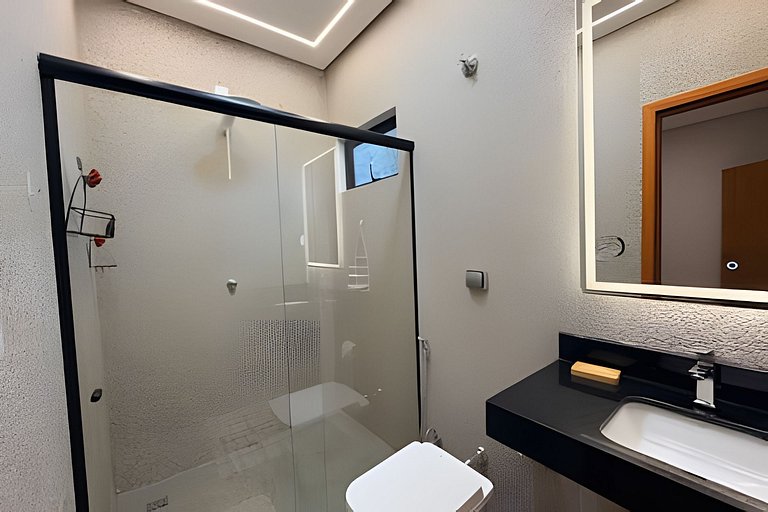 Casa Tuiuiú com 4 quartos e área gourmet em Bonito