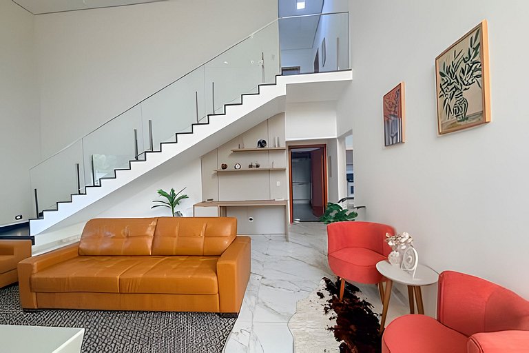 Luxo em Bonito: 4 quartos com área gourmet