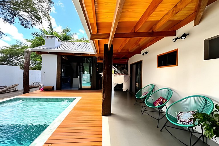 Casa Bali em Bonito–MS Linda decoração com piscina