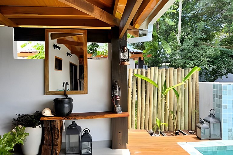 Casa Bali em Bonito–MS Linda decoração com piscina