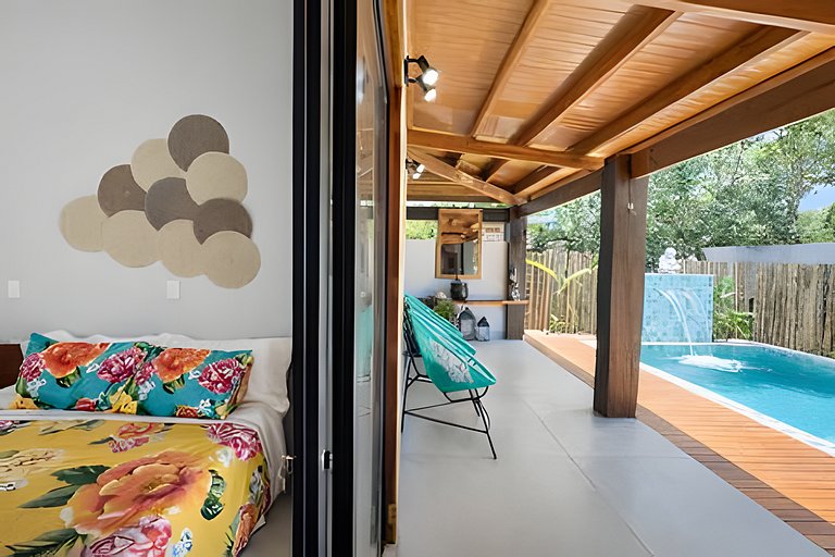 Casa Bali em Bonito–MS Linda decoração com piscina