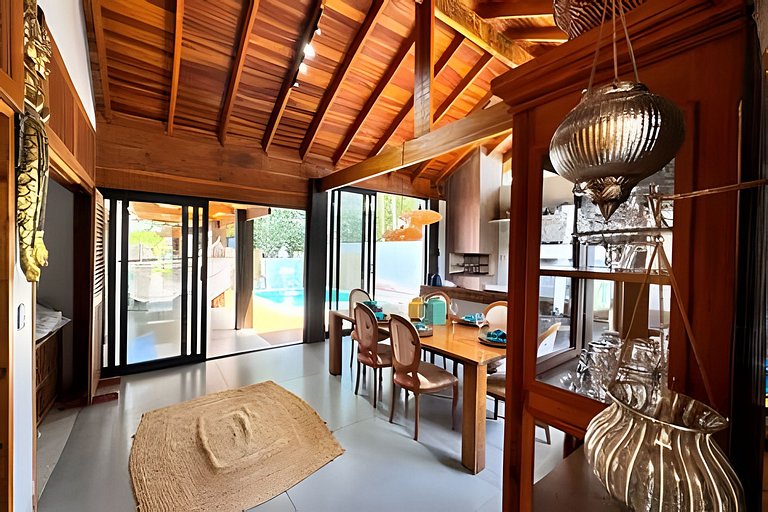 Casa Bali em Bonito–MS Linda decoração com piscina