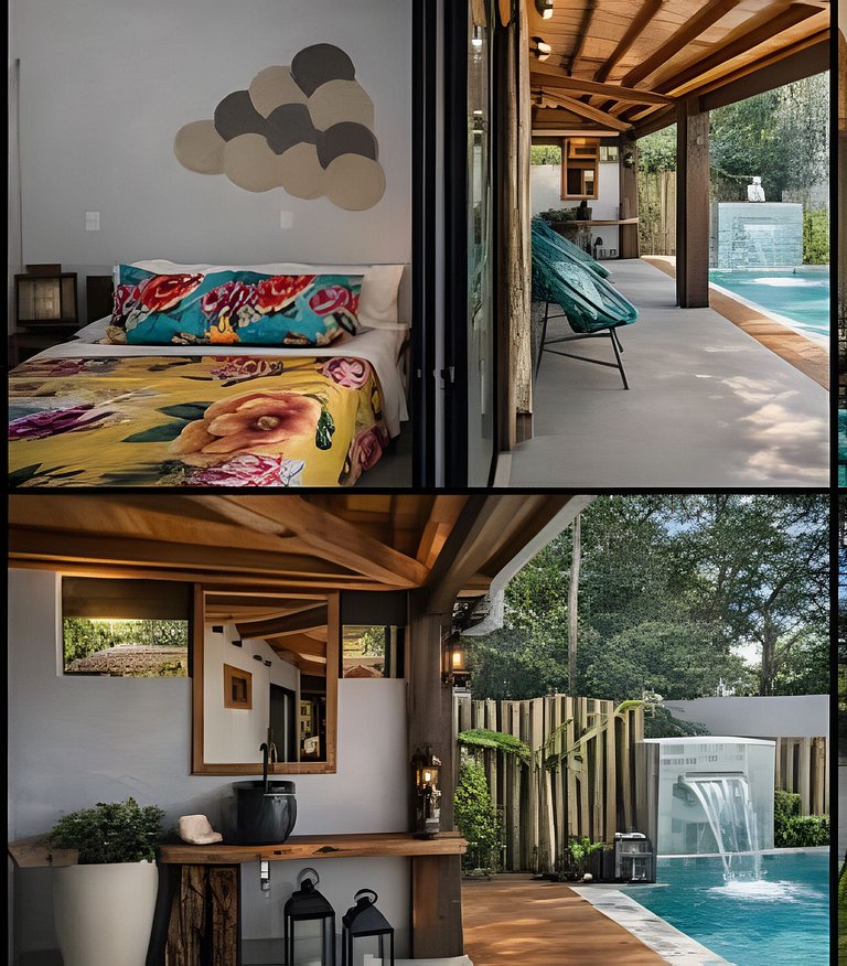 Casa Bali em Bonito–MS Linda decoração com piscina
