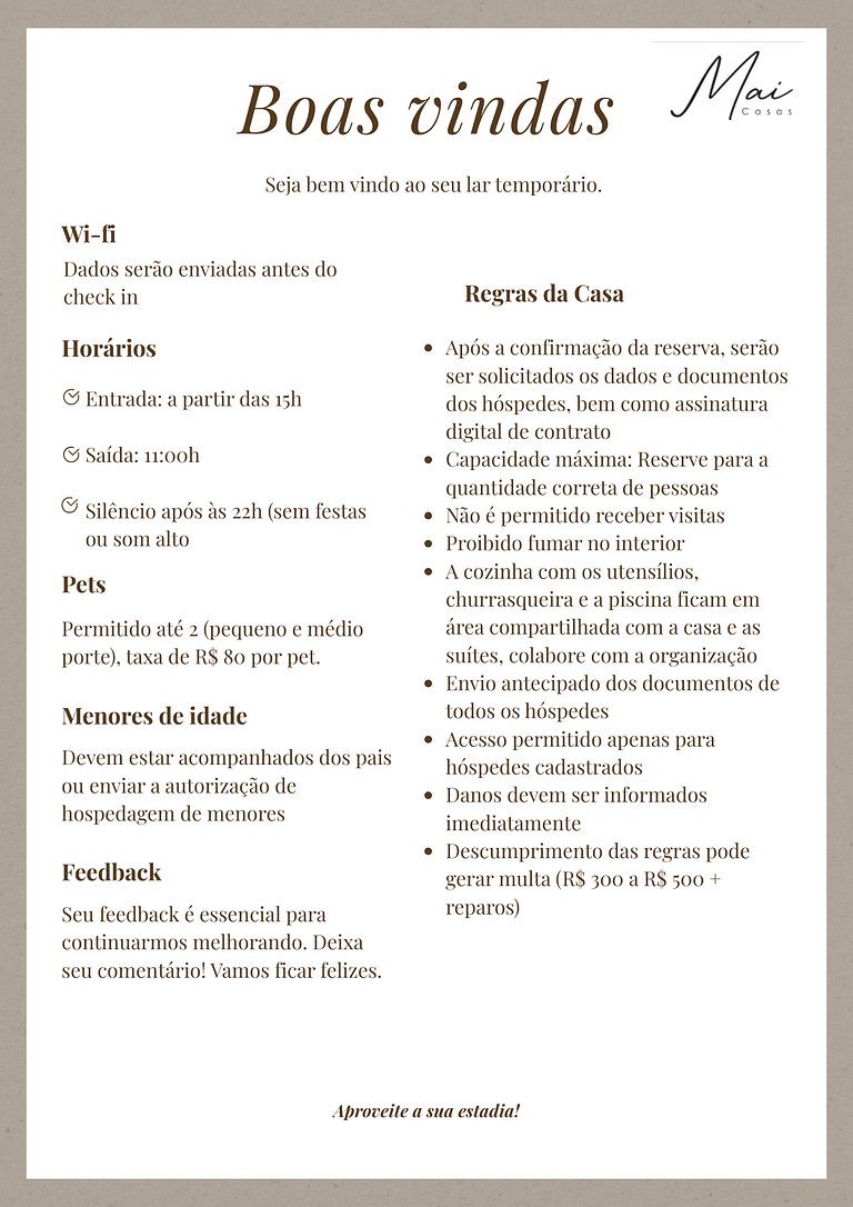 Suíte completa com área de lazer e piscina