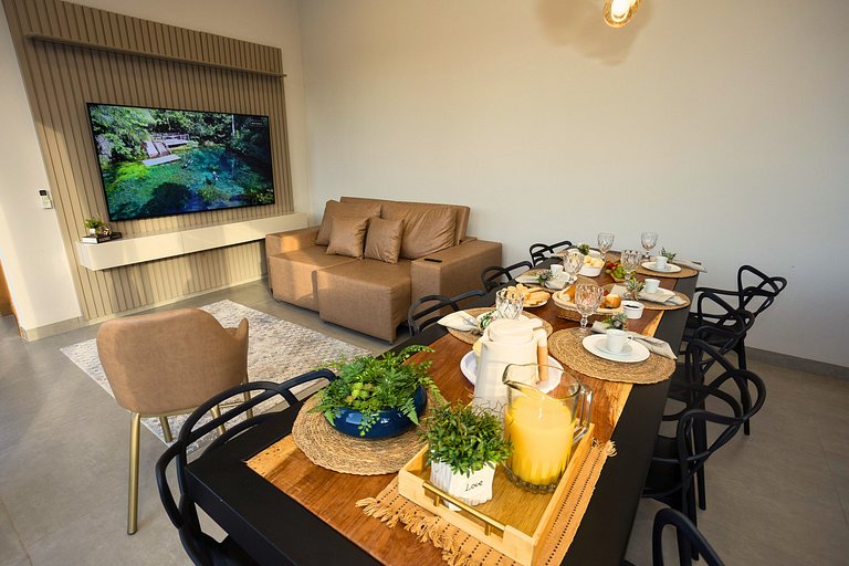 Casa Ampla com Piscina e Churrasco em Bonito-MS
