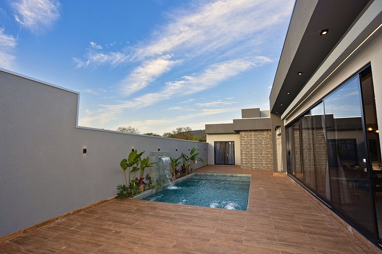 Casa Ampla com Piscina e Churrasco em Bonito-MS