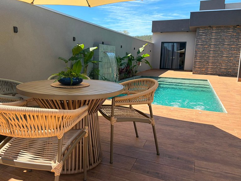 Casa Ampla com Piscina e Churrasco em Bonito-MS